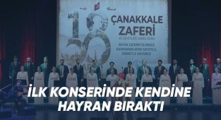 İLK KONSERİNDE KENDİNE HAYRAN BIRAKTI