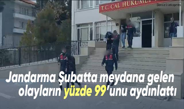 Jandarma 1 ayda meydana gelen olayların yüzde 99’unu aydınlattı