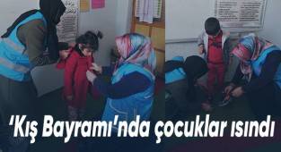 ‘Kış Bayramı’nda çocuklar ısındı