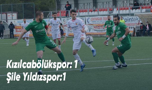 Kızılcabölükspor: 1 - Şile Yıldızspor:1