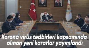Korona virüs tedbirleri kapsamında alınan yeni kararlar yayımlandı