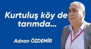 Kurtuluş köy de tarımda…