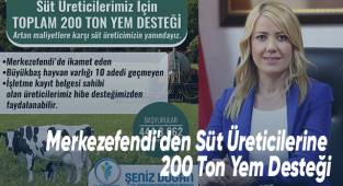 Merkezefendi'den Süt Üreticilerine 200 Ton Yem Desteği