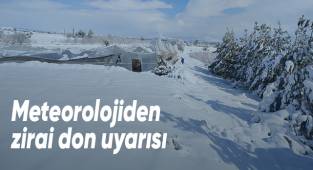 Meteorolojiden zirai don uyarısı