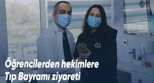 Öğrencilerden hekimlere Tıp Bayramı ziyareti