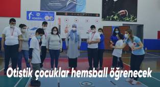 Otistik çocuklar hemsball öğrenecek