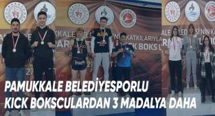 Pamukkale Belediyesporlu Kıck Boksculardan 3 Madalya Daha