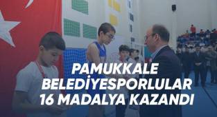 Pamukkale Belediyesporlular 16 madalya kazandı