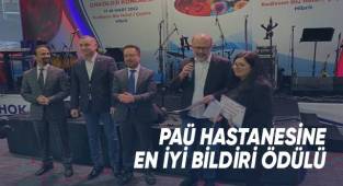 Paü Hastanesine En İyi Bildiri Ödülü
