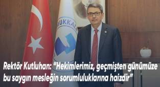 PAÜ Rektörü Kutluhan'dan 14 Mart Tıp Bayramı Mesajı