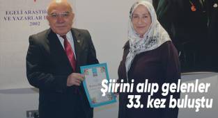 Şiirini alıp gelenler 33. kez buluştu