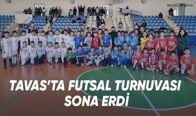 Tavas'ta futsal turnuvası sona erdi