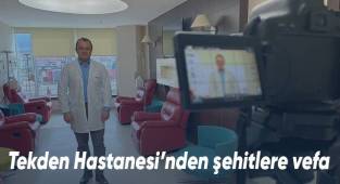Tekden Hastanesi’nden şehitlere vefa