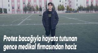 Trafik kazasında sağ bacağını kaybeden gencin protez bacağına haciz geldi