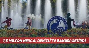 1,5 milyon hercai Denizli'ye baharı getirdi