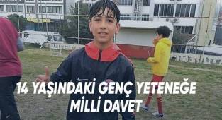 14 yaşındaki genç yeteneğe milli davet