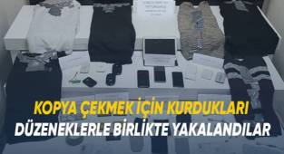 4 uyanığın ehliyet sınavında kopya macerası kısa sürdü