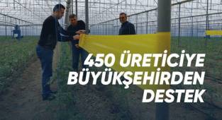 450 üreticiye yapışkan tuzak dağıtıldı