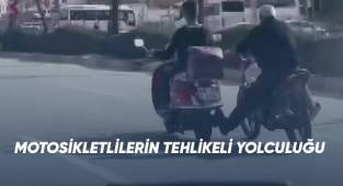 Akan trafikte tehlikeli yardımlaşma