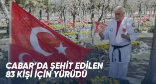 Cabar’da şehit edilen 83 kişi için yürüdü