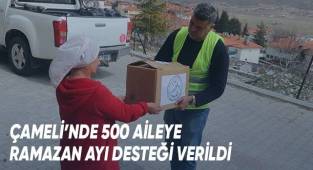 Çameli'nde 500 aileye Ramazan ayı desteği verildi