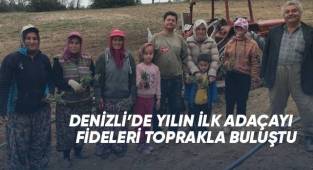 Denizli’de yılın ilk adaçayı fideleri toprakla buluştu