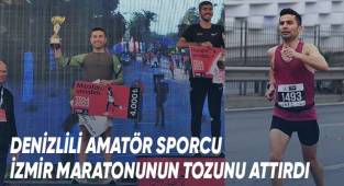 Denizlili amatör sporcu İzmir Maratonunun tozunu attırdı