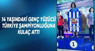 Denizlili sporcu yüzme şampiyonasında altın madalya aldı