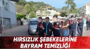 Hırsızlık şebekesine darbe; 16 tutuklu
