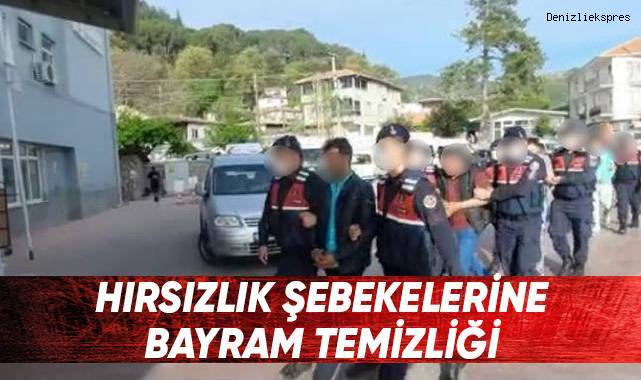 Hırsızlık şebekesine darbe; 16 tutuklu