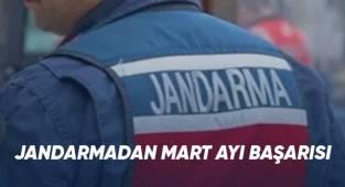 Jandarmadan Mart ayı başarısı