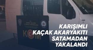 Karışımlı kaçak akaryakıtı satamadan yakalandı