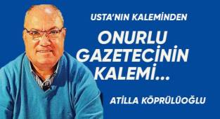 ONURLU GAZETECİNİN KALEMİ...