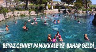 Pamukkale, Balkan ülkeleri ve Rusya'daki soğuktan kaçanların akınına uğradı