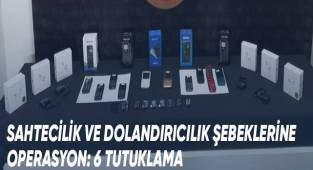 Sahtecilik Ve Dolandırıcılık Şebeklerine Operasyon; 6 Tutuklama