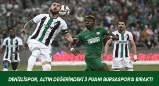 Spor Toto 1. Lig: Bursaspor: 1 - Denizlispor: 0