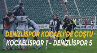 Spor Toto 1. Lig: Kocaelispor: 1 - Denizlispor: 5