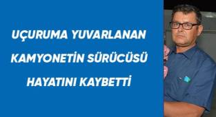 Uçuruma yuvarlanan kamyonetin sürücüsü hayatını kaybetti