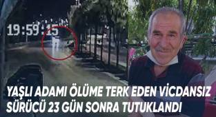 Yaşlı adamı ölüme terk eden vicdansız sürücü 23 gün sonra tutuklandı