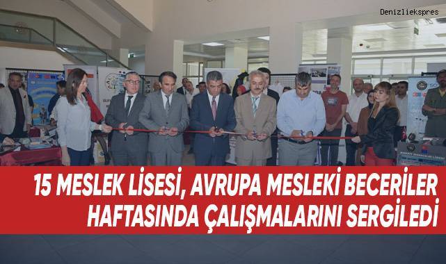 15 meslek lisesi, Avrupa Mesleki Beceriler Haftasında çalışmalarını sergiledi
