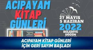 Acıpayam Kitap Günleri İçin Geri Sayım Başladı