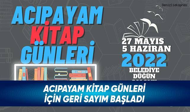 Acıpayam Kitap Günleri İçin Geri Sayım Başladı