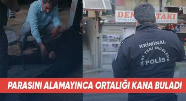 Bacağına saplanan bıçakla kaçıp canını kurtarmaya çalıştı