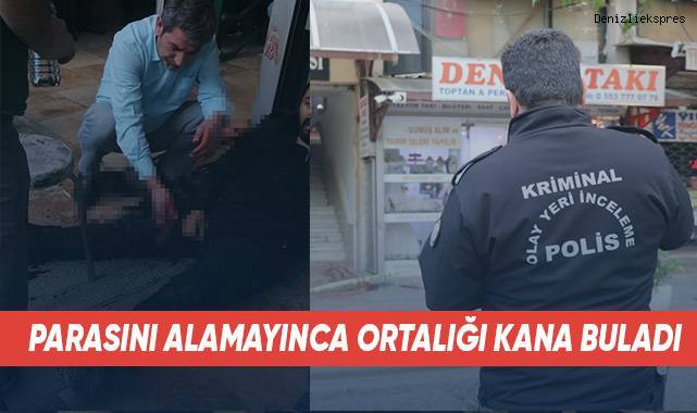 Bacağına saplanan bıçakla kaçıp canını kurtarmaya çalıştı