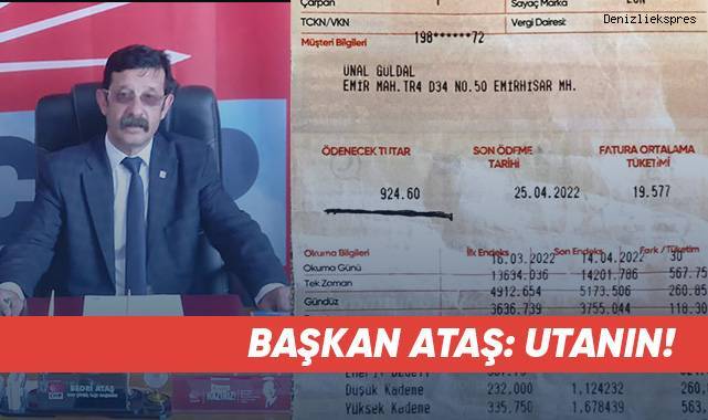 Başkan Ataş: Utanın!