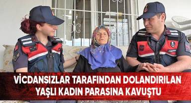 Birikimini geri getiren jandarmaya teşekkür etti