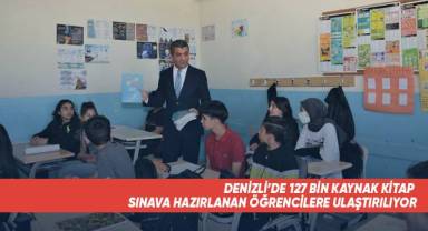 Denizli’de 127 bin kaynak kitap sınava hazırlanan öğrencilere ulaştırılıyor