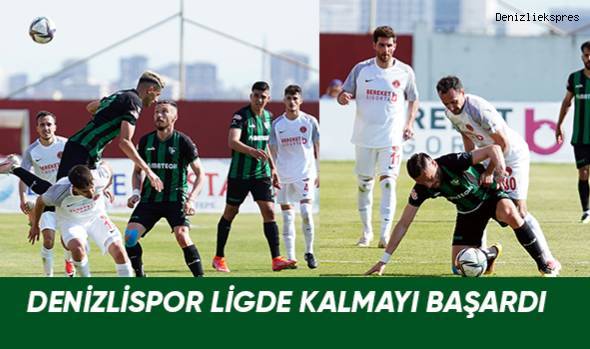 Deplasmanda Ümraniyespor'la berabere kalan Denizlispor ligde kalmayı başarıdı. Ümraniyespor 0-Denizlispor 0