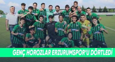 Genç horozlar Erzurumspor’u dörtledi