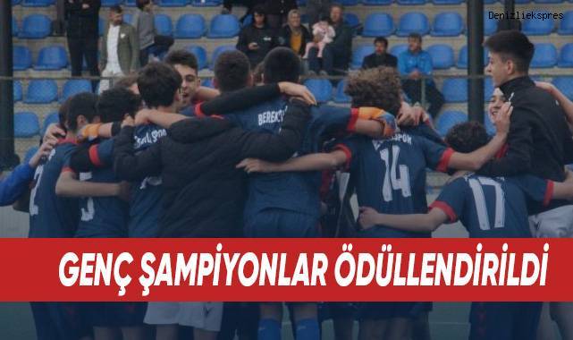 Genç şampiyonlar ödüllendirildi
